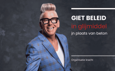 Giet beleid in glijmiddel in plaats van beton