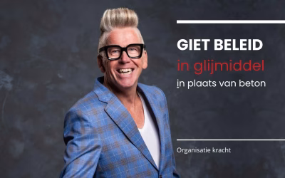 Giet beleid in glijmiddel in plaats van beton